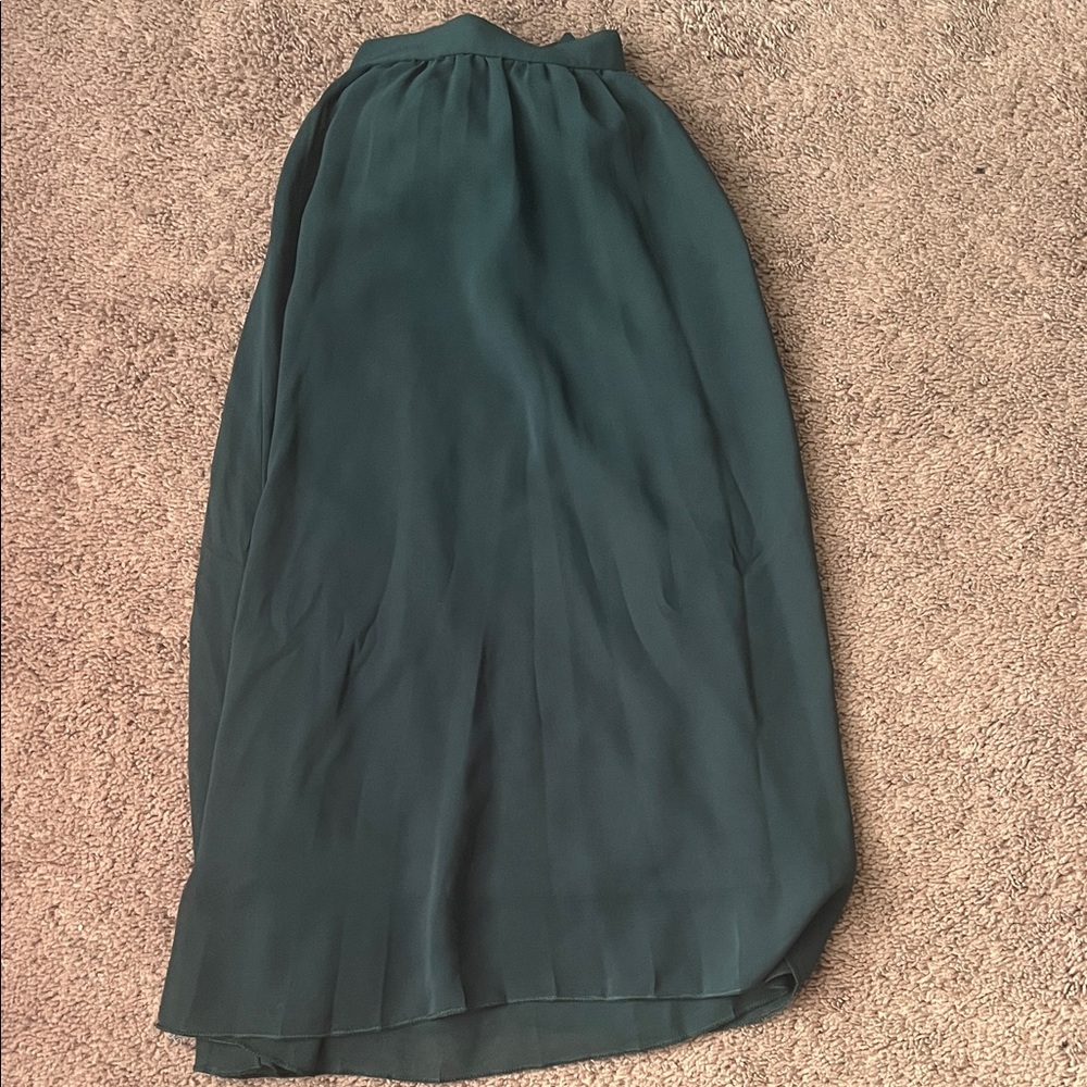 Charlotte Russe Teal High-Low Skirt